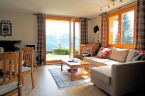 Chesières garden apartment panoramic view close to skilift
